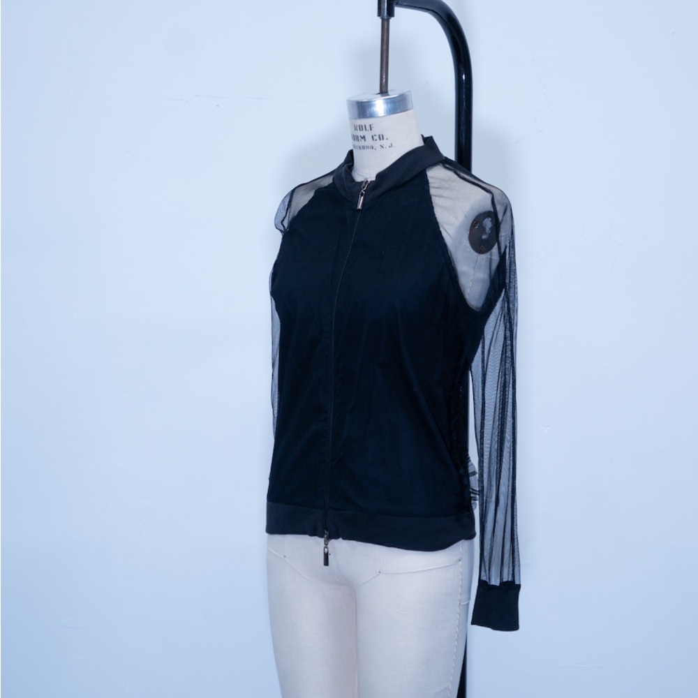 Jean Paul Gaultier Mesh Zip Up Jacket